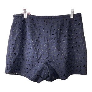 Womens Floral Lace Shorts Size 14 Whimsigoth Fairy Grunge Cottagecore‎ Hi-Rise